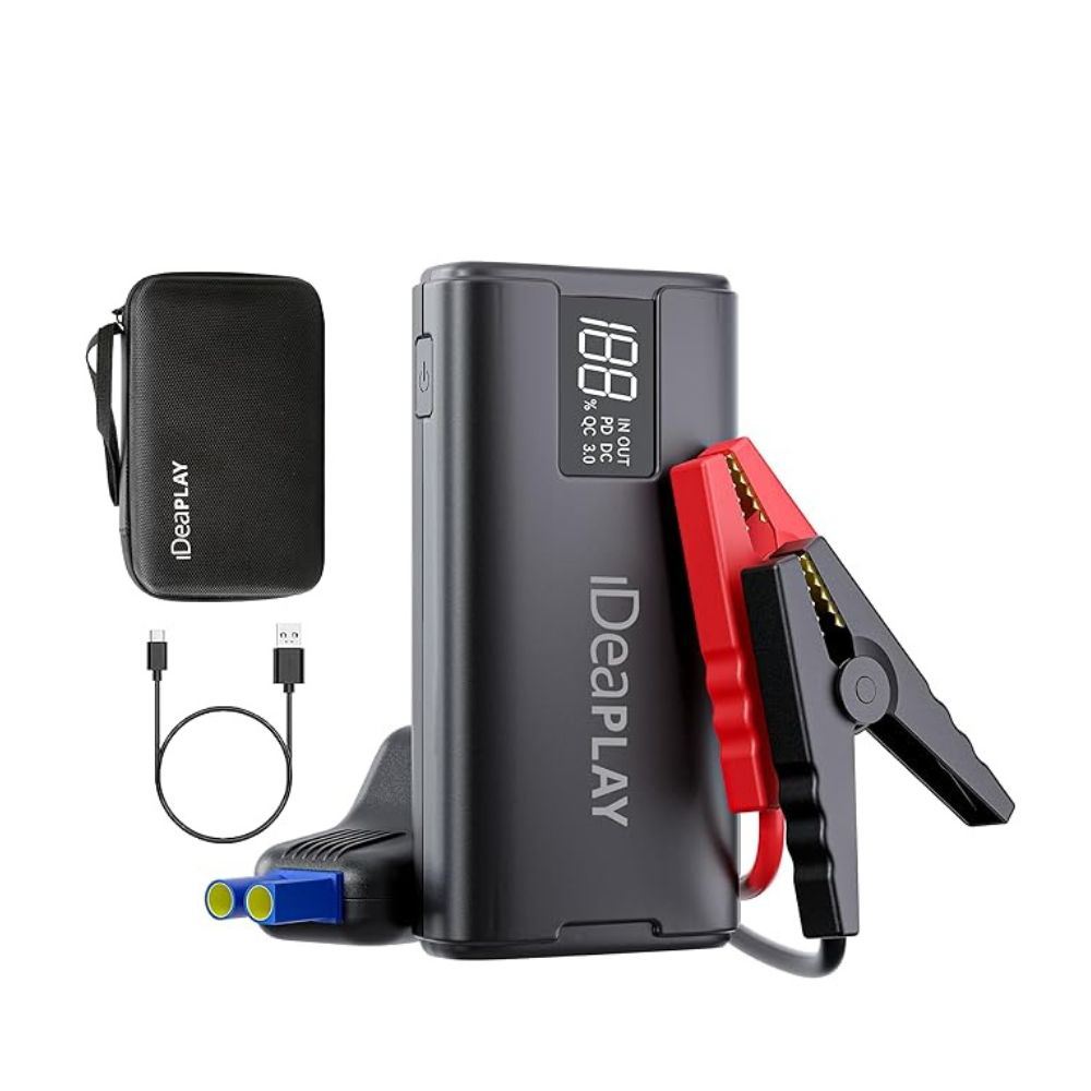 Arrancador Portátil IDEAPLAY J8 2000A de Pico y Power Bank